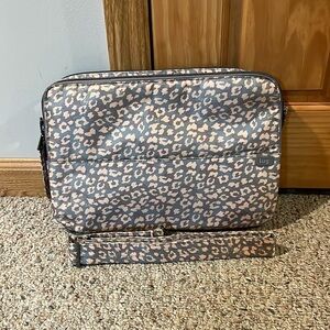 Like New Lug Delta Laptop Bag in Leopard Pearl